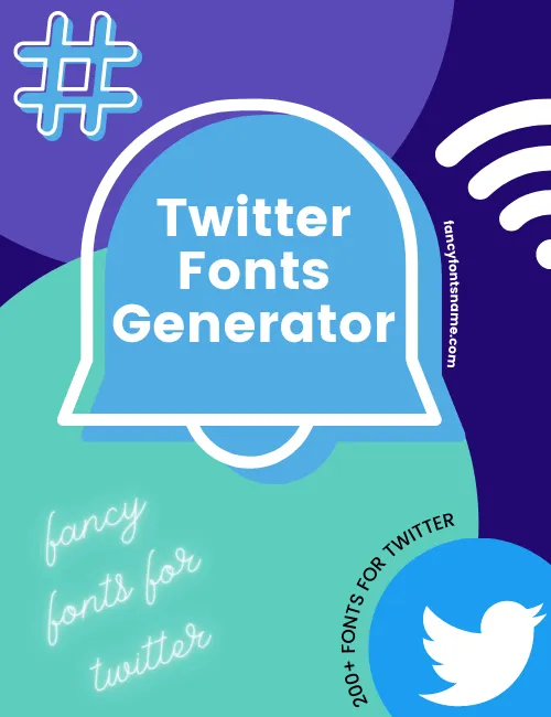 Twitter Fonts Generator - 200+ Fonts For Twitter ⚡😍 🐠
