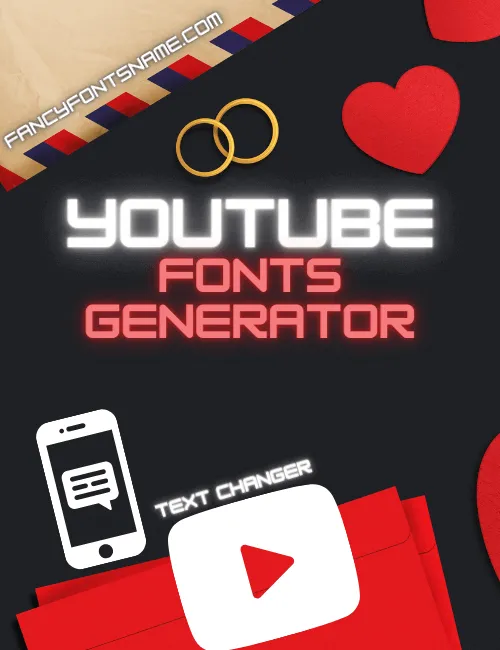 Youtube Fonts Generator:ðŸ”´ðŸ’¢ Text Changer to Copy and Paste
